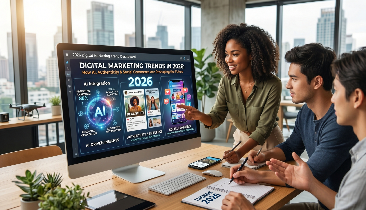 Digital Marketing Trends in 2026: How AI, Authenticity & Social Commerce Are Reshaping the Future